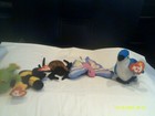 Vtg Ty Teenie Beanies-org tags-Rocket, Spinner, Bumble, Flitter, Smoochy-Lot A