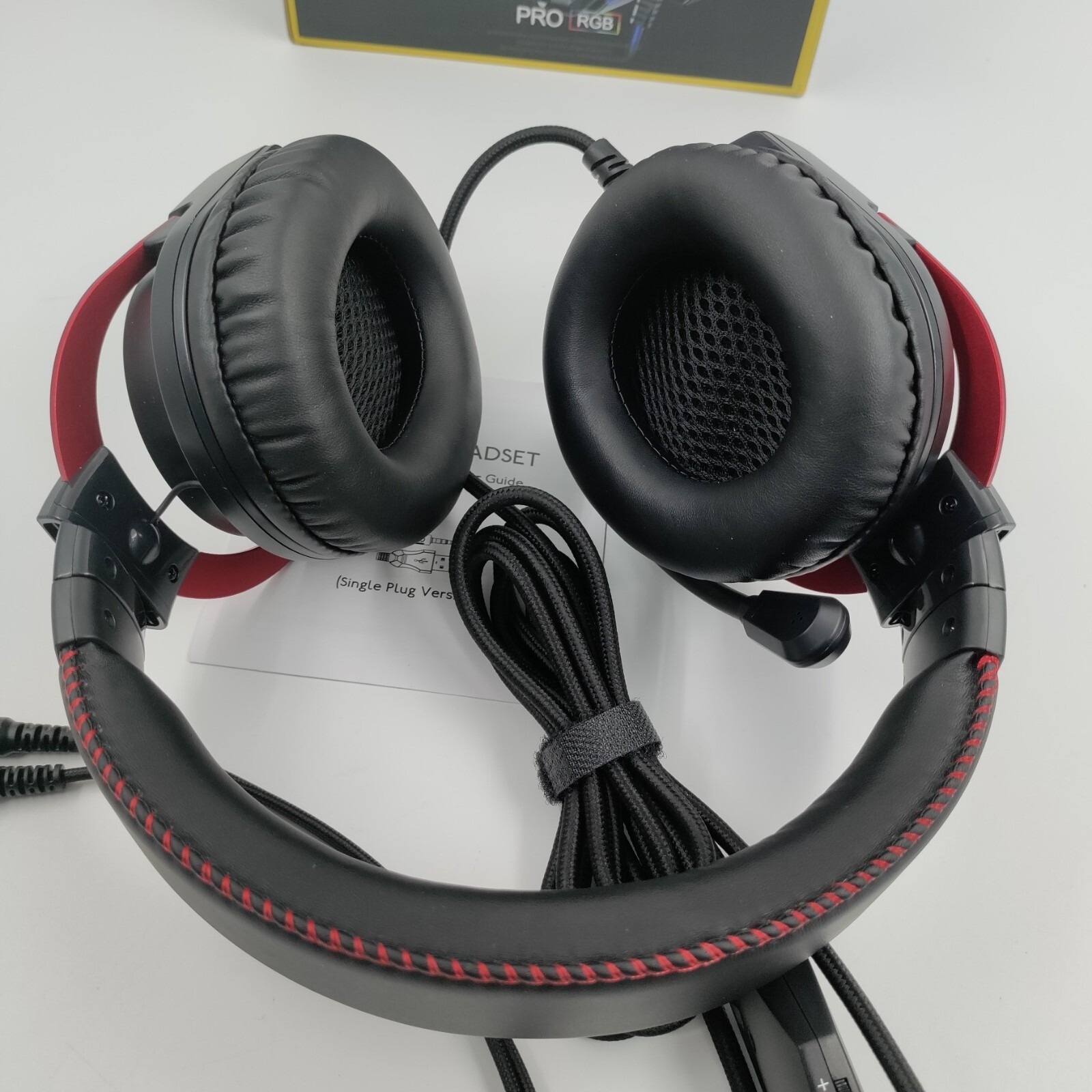 Pro Gaming Headset Fast Response Connection Swing Away Mic Tough Braided Wire - Thumbnail 3