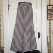 Fit Stunning Vintage Bell Bottoms On-trend OOAK Crafted. Beautiful Material