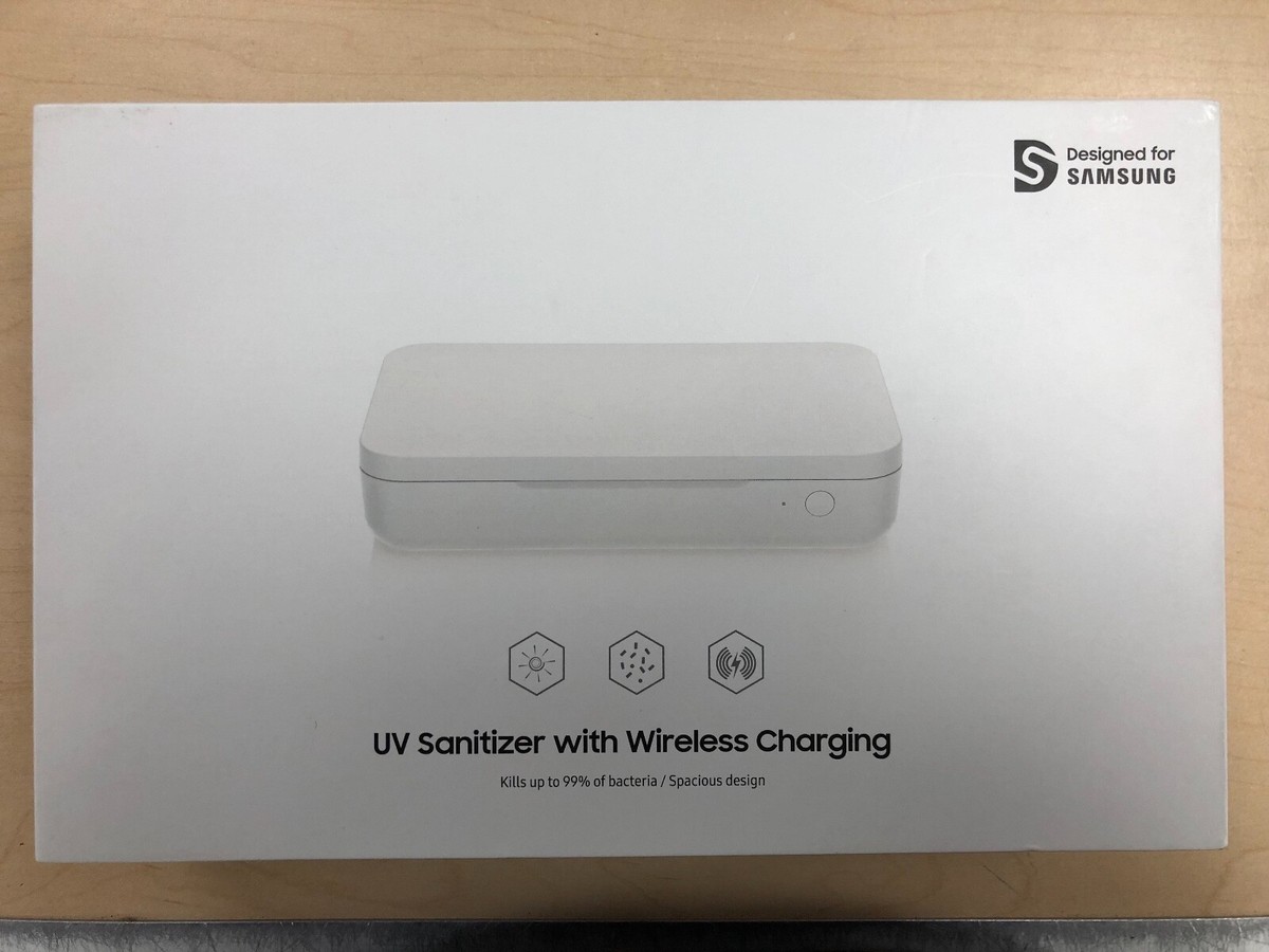新品 サムスン Qi ワイヤレス充電器 UV 除菌BOX スマホ 除菌ボックス QI充電 スマートフォン uv除菌器 マスク