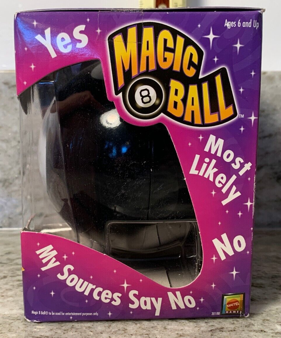 Vintage Mattel 2009 Magic 8 Ball Novelty Toy NIP Question & Answer