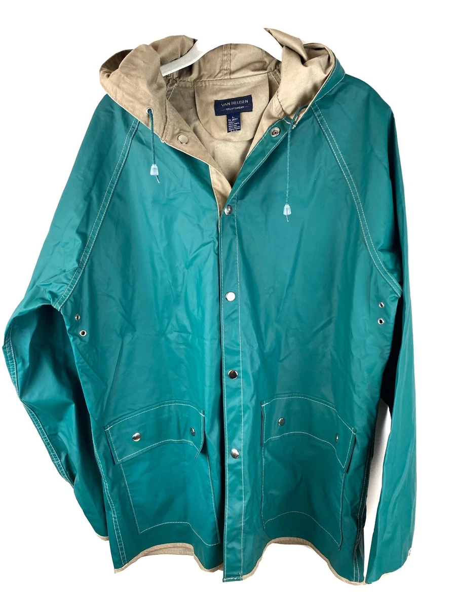 Lady Van Heusen Sportswear Raincoat Large Green / Teal Woman's Jacket | eBay