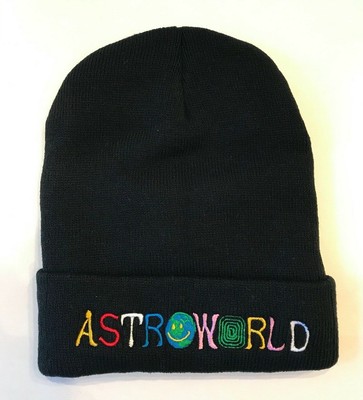 Travis Scott Astroworld Beanie Black 