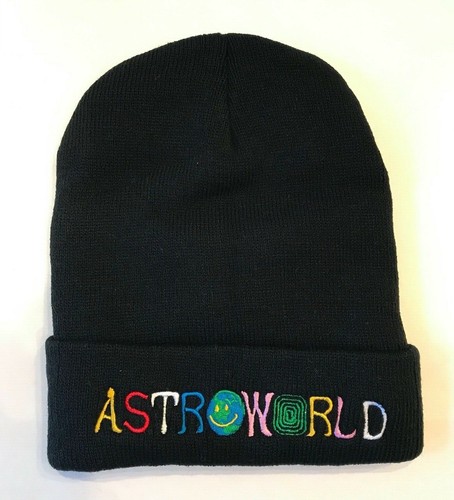 Travis Scott Astroworld Beanie Black 