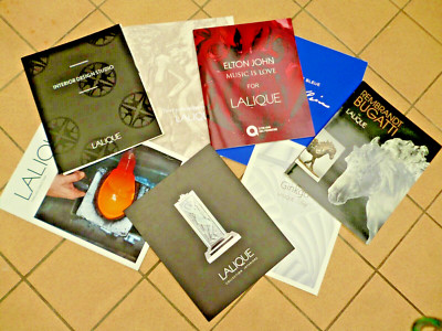 LALIQUE AUTOMOBILE SAMMLERBUCH + KATALOGE Promo' BROSCHÜREN PAKETANGEBOT!
