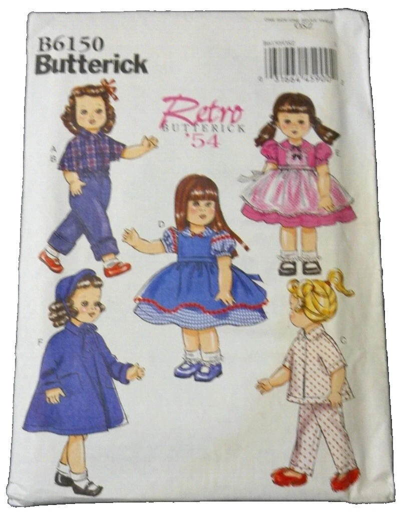 Patrones de costura para Ropa de muñecas Butterick