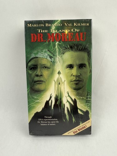 The Island of Dr. Moreau (VHS, 1996) Marlon Brando Val Kilmer New W/ Watermarks - 第 1/20 張圖片