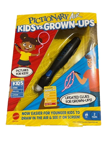Pictionary Air Kids Vs. Grown-ups Game NEW Kids verses Grownups Drawing Game