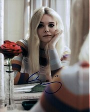 Elle Fanning Sexy Autographed Signed 8x10 Photo COA 