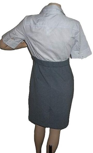 New York & Company Dress Womens XS Two-In-One gray office business career - Picture 5 of 7
