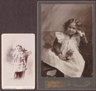 Winona Wuertenbaecher CDV & Cabinet Photo of Beautiful Girl - St. Louis, MO