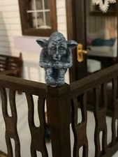 1:12 Dollhouse Miniature Resin Haunted House Grey Stone Look Gargoyle Goblin