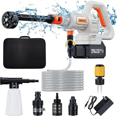 Cordless Pressure Washer; 1200PSI Brushless White varied_colors 