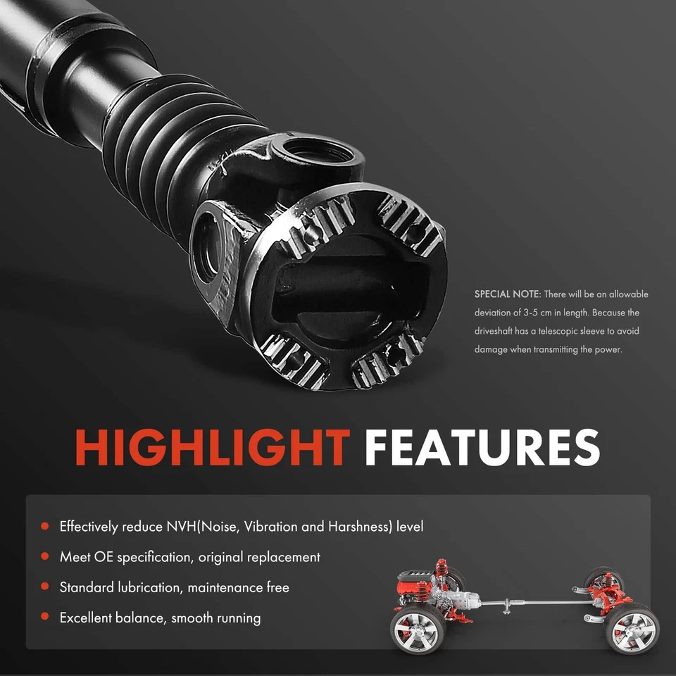 Conjunto de eje de transmisión delantero para Dodge Ram 2500 Ram 3500 06-10 Ram 2500 3500 Foto 4 de 4