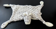 Mary Meyer Gray Giraffe Baby Lovie Lovey Security Blanket 14"x7"