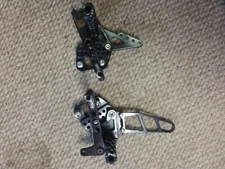 2007 07 08 suzuki GSXR 1000 Left Right Rearset Peg Bracket assembly Adjustable 