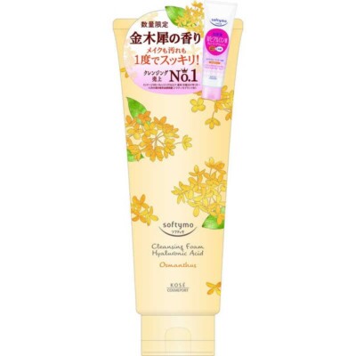 [US Seller] Kose Softymo Cleansing Foam Hyaluronic Acid 190g OSMANTHUS