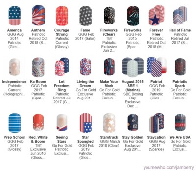 Jamberry 4th of July & Americana Nail Wraps - Half Sheets - Free Shipping!