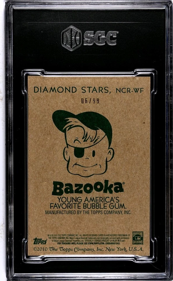2010 Topps National Chicle Relic - Bazooka Back Whitey Ford NCR-WF - Image 2 of 2