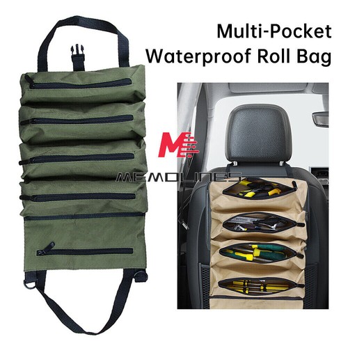 Tool Roll Multi-Purpose Roll Tool Bag Wrench Organizer Small Shoulder Tool Bag