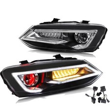 Led Projector Headlights For Volkswagen Vw Polo 2011-2017 Wsequential Indicator Led Projector Headlights For Volkswagen Vw Polo 2011-2017 Wsequential Indicator
