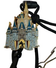 WDW Cinderella Castle Mickey Mouse Disney World Cast Member Bolo Lanyard Vtg