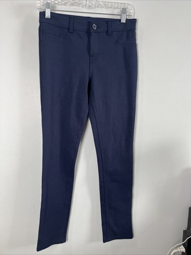 School Uniform Bundle. Girls Navy Skinny Pants 14 & Navy Long Sleeve Polo XXL - Picture 2 of 9