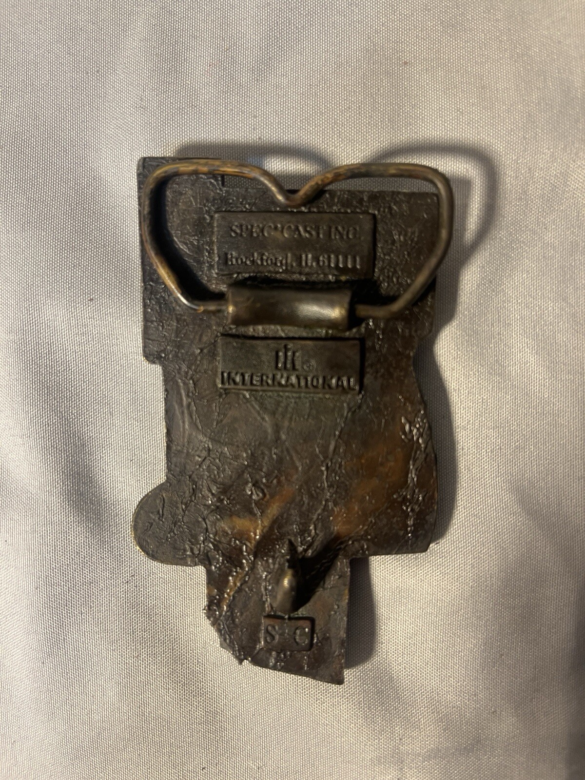 Vintage International Harvester "The New Number One" Belt Buckle Tractor