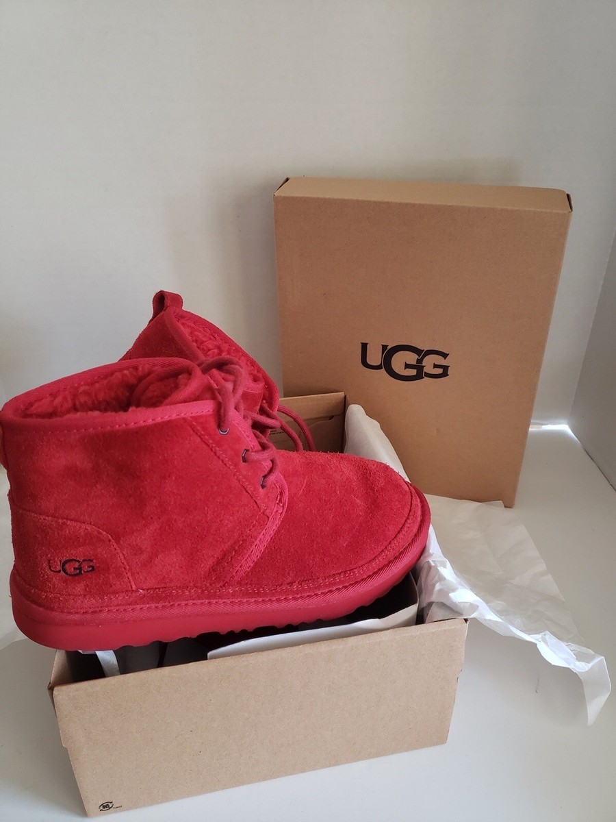 UGG Neumel II Classic Chukka Boots Big Kids' Size US Samba Red
