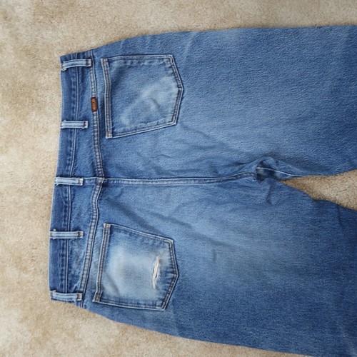 Vintage Rustler regular Fit Jeans Men's 36x32 Distressed Blue Denim faded - Picture 7 of 14