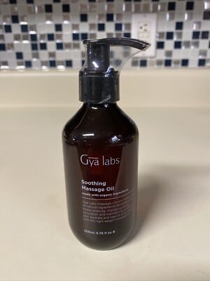 Gya Labs Soothing Massage Oil for Sore Muscles  Stress Relief-Eucalyptus, Peppe