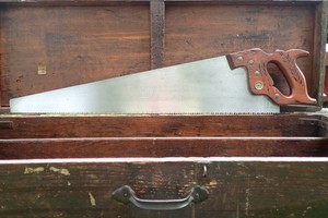 STICKY-SHARP-DISSTON-D-23-HANDSAW-26-Inch-5-1-2-Point-Progressive-Rip-1928-30
