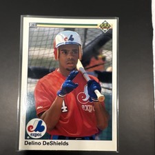 Upper Deck 1990 Delino DeShields #746 Expos MLB Baseball Card Base Set