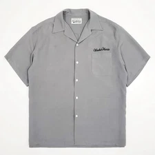 GUILTY PARTIES WACKO MARIA Japan Logo Embroider Pocket Camp Resort Shirt Gray XL