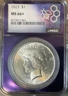 New Listing1923 Peace Dollar $1 NGC MS66+