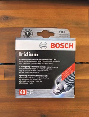 Set of 4 BOSCH OE Fine Wire IRIDIUM Power Performance Spark Plugs # 9654