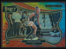 Saniya Rivers 2025 Panini Select WNBA Snapshots Tie Dye Prizm #9 Rookie RC /25