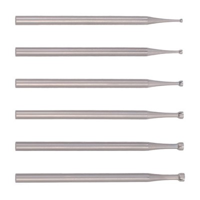 6 Pieces Open Mouth Cup Cutter - 3/32 Inch Shaft for Recessed7213