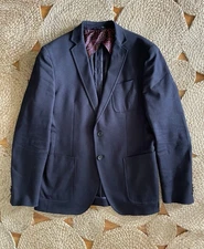 Hugo Boss Italian stretch fabric slim fit navy 42R