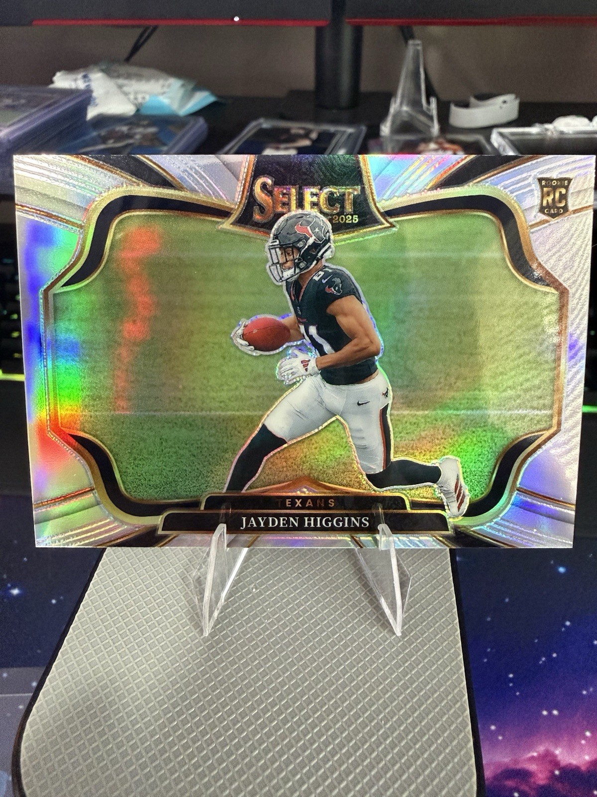 2025 Panini Select- Jayden Higgins #436 Field Level - Texans - Silver Prizm (RC)