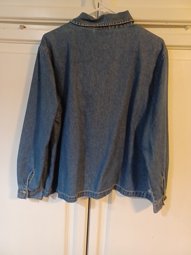 Erika & Co XL Embroidered Zip Denim Jacket - Picture 10 of 10