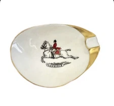 Vintage Capriole Porcelain Ashtray Austrian Wien Horse Riding Equestrian