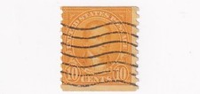 STAMP US SCOTT 603  Monroe  10 CENT 1924 USED WAVE CANCEL - H