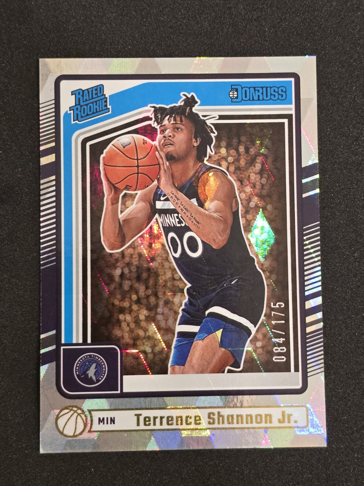 2024-25 Panini Donruss Terrence Shannon Jr Rated Rookie Cubic Prizm /175 #226