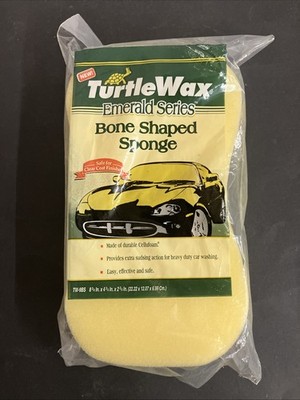 Turtle Wax Bone Shape Sponge 1999 USA TW-9BS Emerald Series New In Package