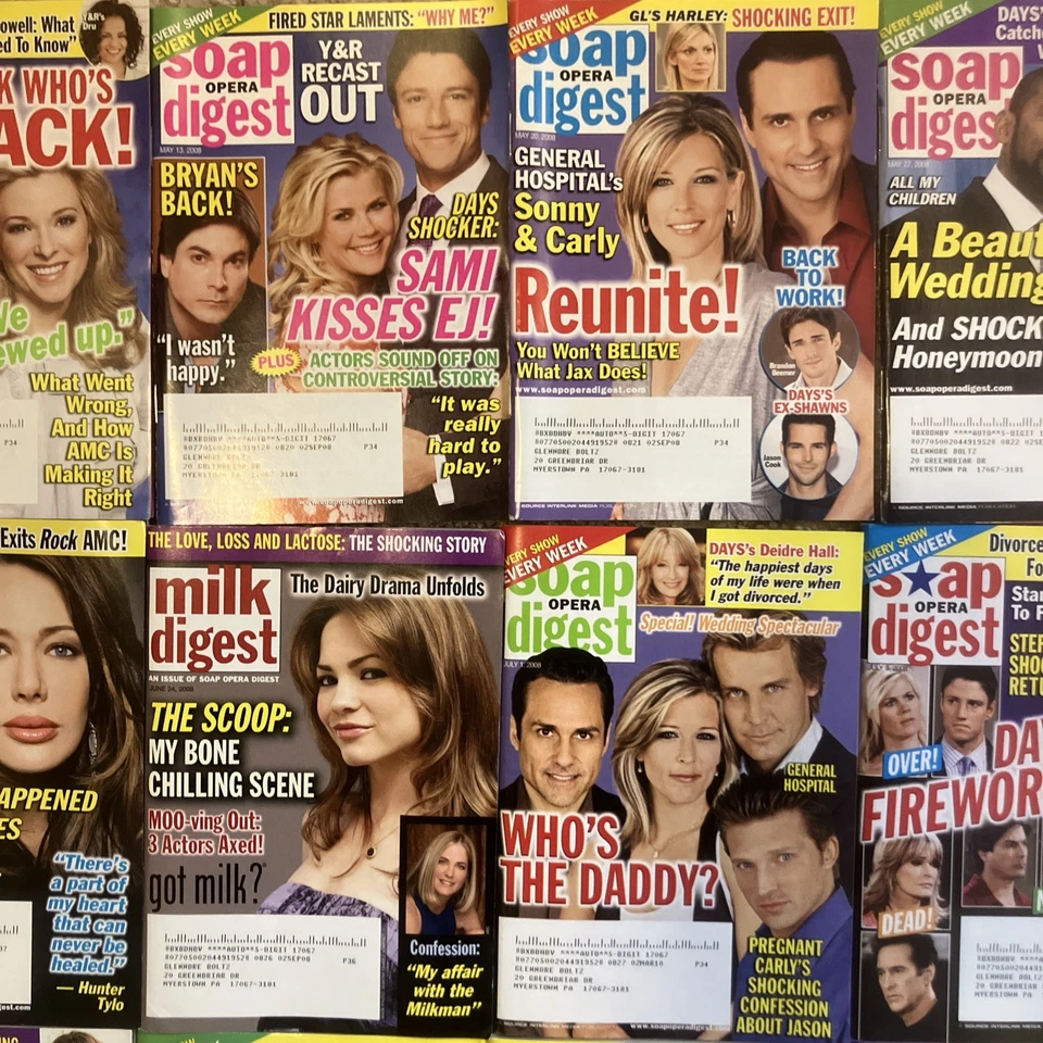 Soap Opera Digest Lot of 29 Issues From 2007 - 2010 Very Good Condition & Clean - Image 3 of 4
