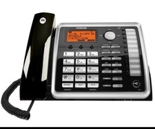Motorola ML25260 Corded Full Duplex Speakerphone 2-Line in Silver  Black 