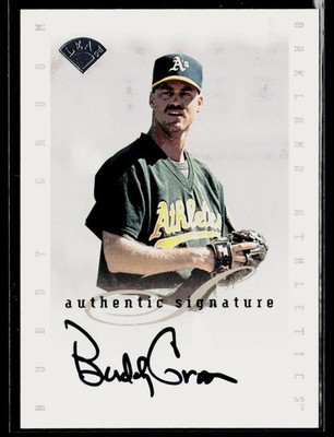 1996 Leaf Signature Series Extended Auto Buddy Groom #NNO Oakland Athletics