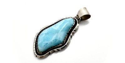 Vintage Sterling And Turquoise Pendant By Phyllis Martinez E-17001-64