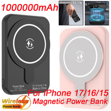 Magnetic Power Bank 1000000mAh Battery Pack Wireless Charger for iPhone 17/16/15